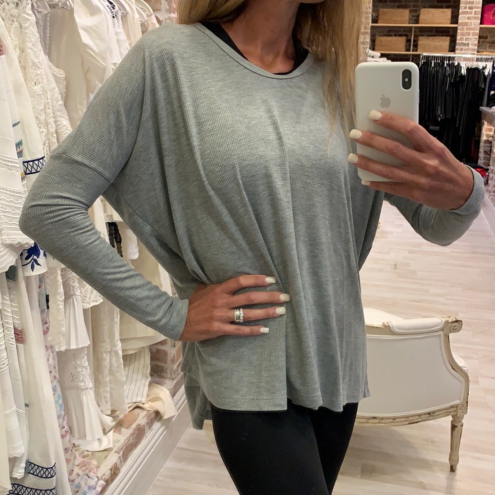 Wildfox Long Sleeve Waffle Tee